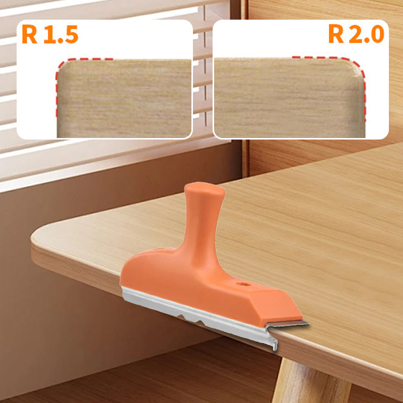 🔩 50% OFF! 🪵 3-in-1 Edge Banding Trimmer for Woodworking – Dual-Radius Beveling (R1.5/R2), Stainless Steel Blade & Lightweight – Perfect for Wood, Laminate & Veneer ✨