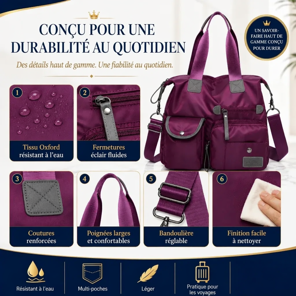👜 50% DE RÉDUCTION EN CE MOMENT ! 💐Sac fourre-tout imperméable grande capacité pour femmes