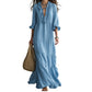 🔥 50% DE RÉDUCTION ! 👗 Robe Maxi Étagée à Col V Volantée pour Femme – Tissu Léger Premium, Coupe Aérienne & Style Polyvalent – Idéale pour l’Été, la Plage et les Soirées – 5 Coloris, Tailles S à 2XL 🌸✨