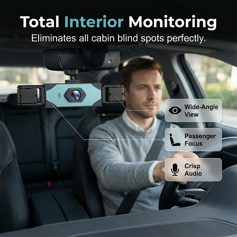 📢📢50% OFF !! ⏰360° Protection 4-Channel Dash Cam
