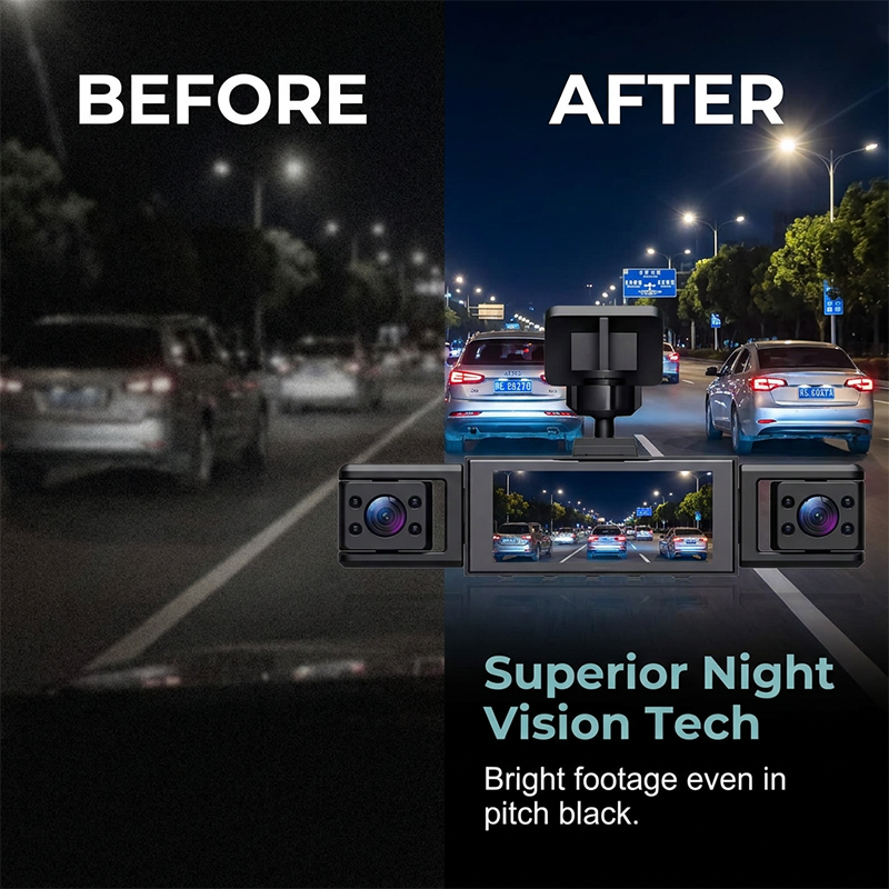 📢📢50% OFF !! ⏰360° Protection 4-Channel Dash Cam