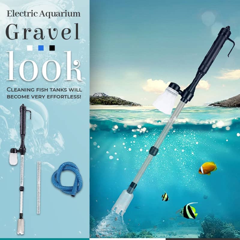 💕🔥Aspirateur de Fond Électrique pour Aquarium – Nettoie le Gravier & Renouvelle l’Eau en Même Temps !