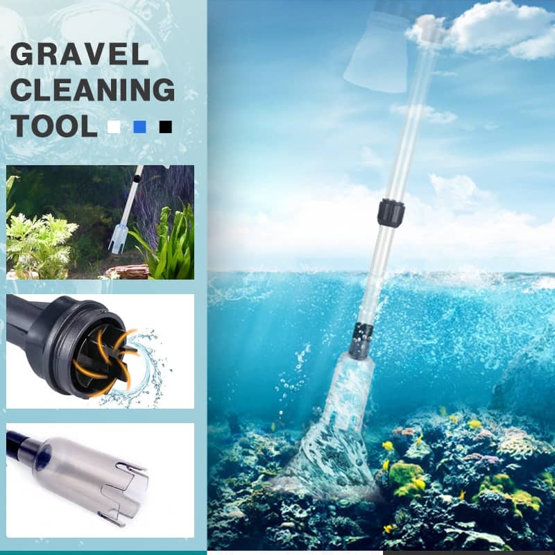 💕🔥Aspirateur de Fond Électrique pour Aquarium – Nettoie le Gravier & Renouvelle l’Eau en Même Temps !