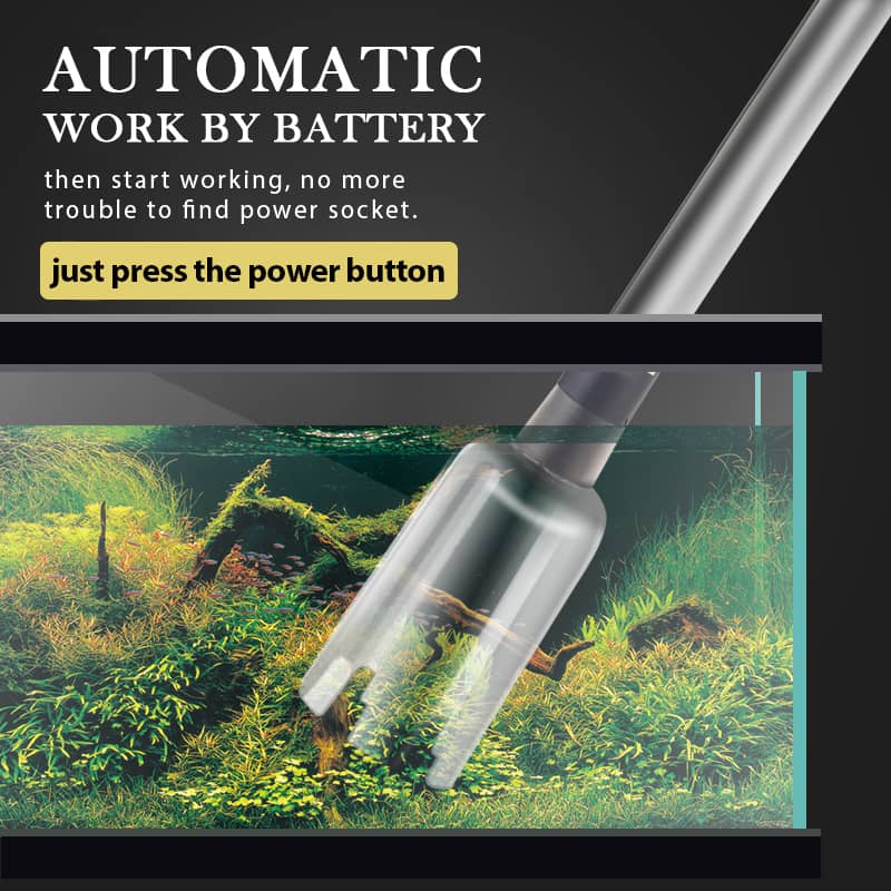 💕🔥Aspirateur de Fond Électrique pour Aquarium – Nettoie le Gravier & Renouvelle l’Eau en Même Temps !