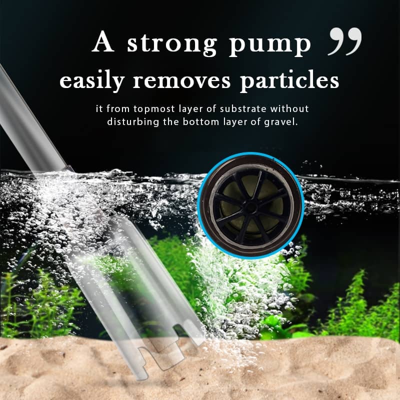 💕🔥Aspirateur de Fond Électrique pour Aquarium – Nettoie le Gravier & Renouvelle l’Eau en Même Temps !