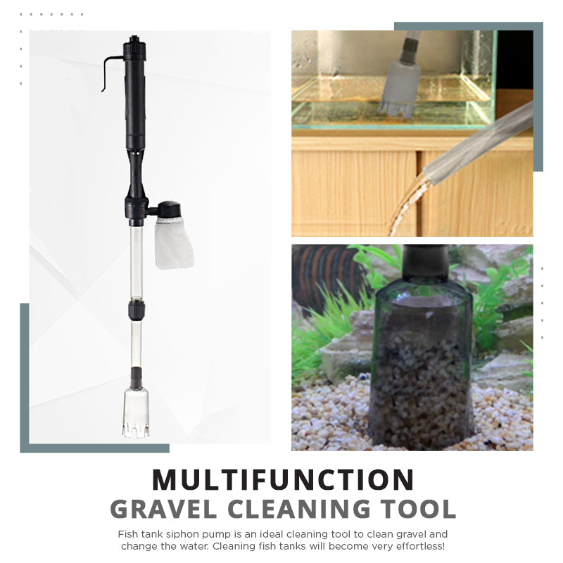 💕🔥Aspirateur de Fond Électrique pour Aquarium – Nettoie le Gravier & Renouvelle l’Eau en Même Temps !