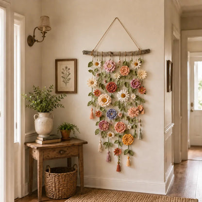 🌷 -40% aujourd’hui seulement ! Fleur murale crochetée artisanale – Votre intérieur mérite cette touche bohème⏳ Offre termine à minuit !