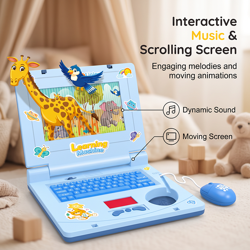 🎉 Soldes 2026 — Plus de 28 000 ventes !💻 Ordinateur portable jouet interactif de simulation 🎵