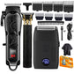 🔥 50% DE RÉDUCTION ! 🎉 Kit de Tonte Électrique Professionnel – Lames en Titane – Sans Fil & Écran LED for Hommes