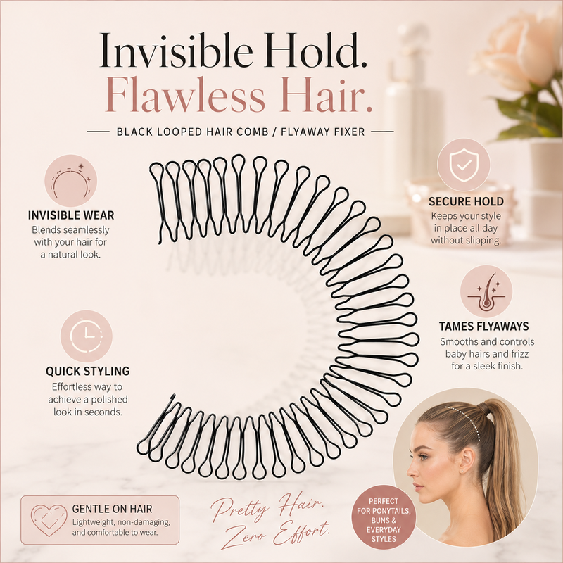 🏆 1 acheté 1 offert 💐 Peigne flexible « Invisible Grip » pour cheveux rebelles