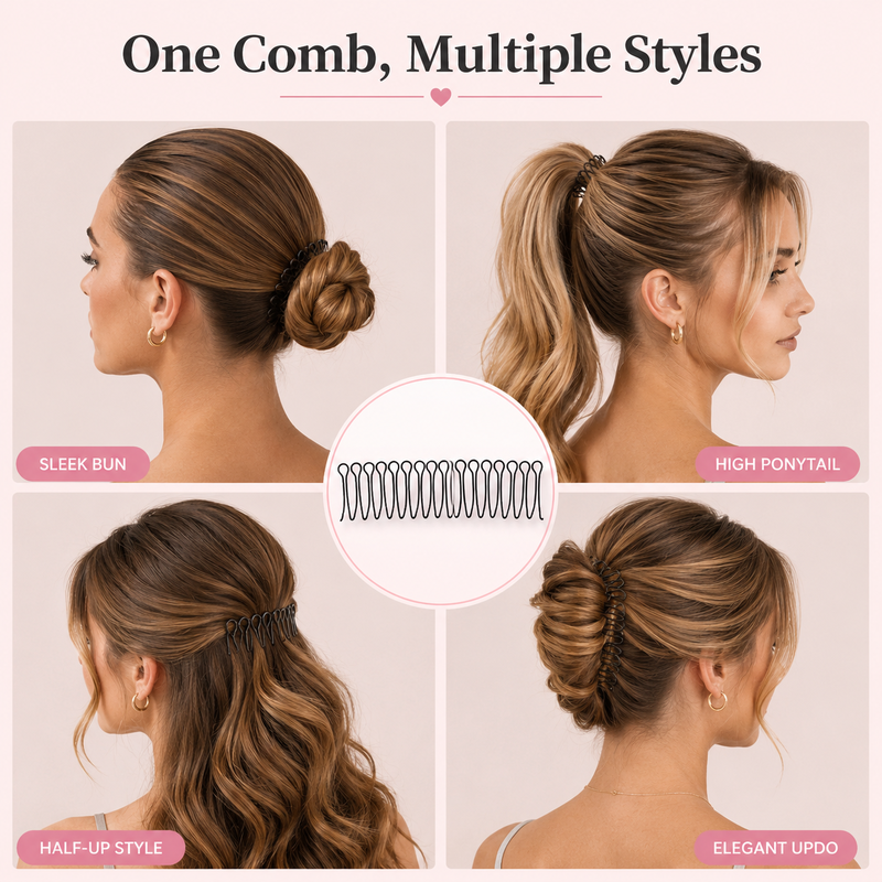 🏆 1 acheté 1 offert 💐 Peigne flexible « Invisible Grip » pour cheveux rebelles