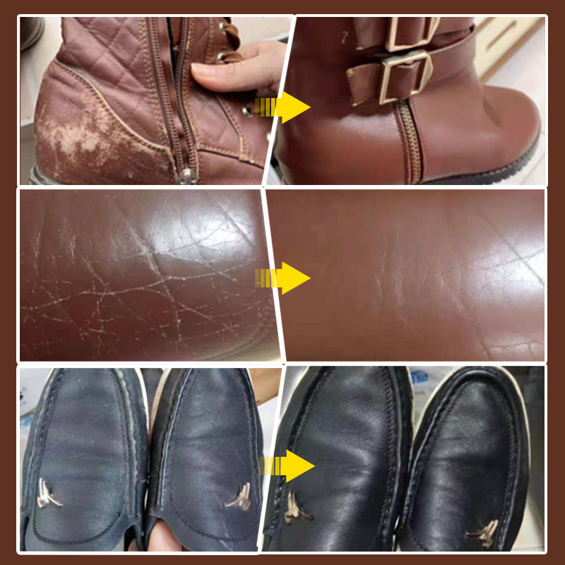 🥿🛋️ Traitement soin cuir tout-en-un | Recolore et répare les rayures, usage adapté aux meubles, voitures et accessoires en cuir ✅
