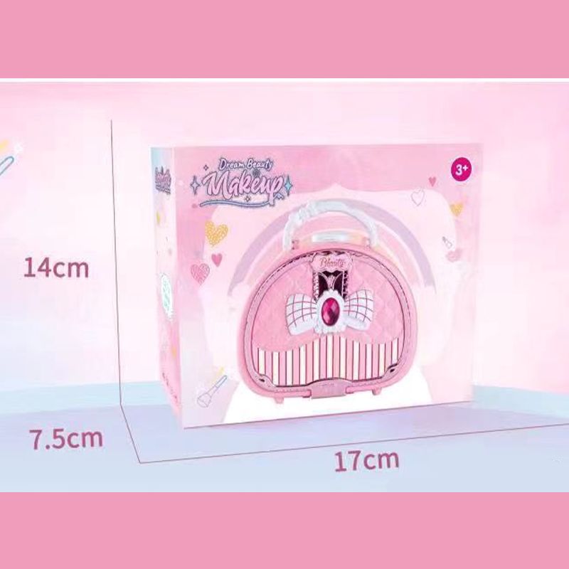 📢 50% DE RÉDUCTION ! 👜 Kit de Maquillage Lavable Enfant – Plastique – Sac à Main Rose & Palette Dépliable for Filles