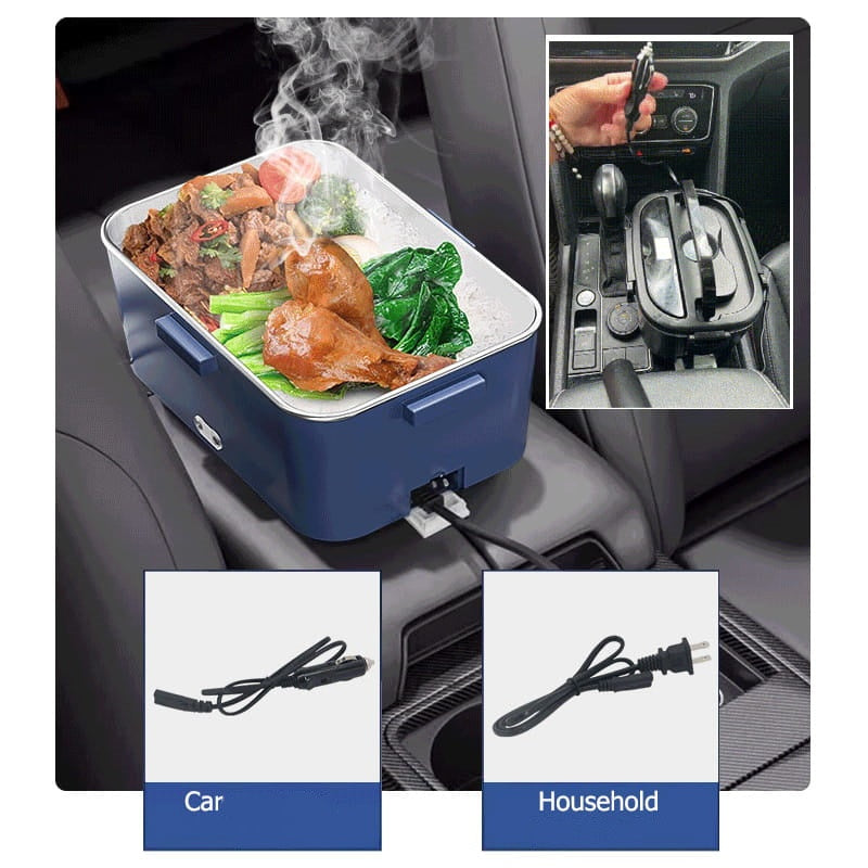 🍱 OFFRE LIMITÉE -50% ⚡ Boîte à Déjeuner Chauffante Électrique — 1,8L, Inox, Poignée Renforcée