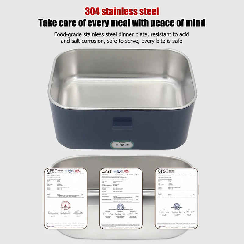 🍱 OFFRE LIMITÉE -50% ⚡ Boîte à Déjeuner Chauffante Électrique — 1,8L, Inox, Poignée Renforcée