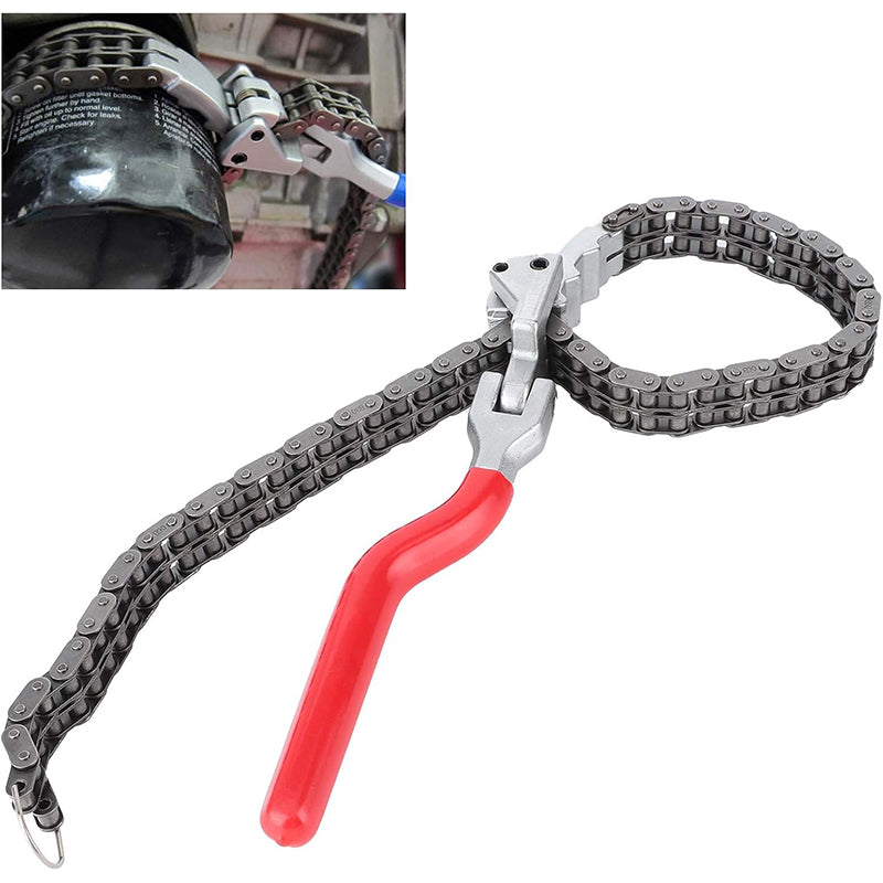 🔧 50% DE RÉDUCTION ! ⛓️ Clé à Chaîne pour Filtre à Huile – Acier au Carbone – 60-160 mm & Prise Robuste for Mécanique
