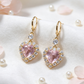 Boucles d'Oreilles Pendantes Scintillantes en Forme de Cœur – Parfait pour les Rendez-vous, les Fêtes & le Quotidien