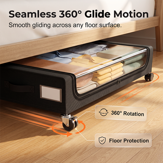 Large-Capacity Underbed Storage Cart