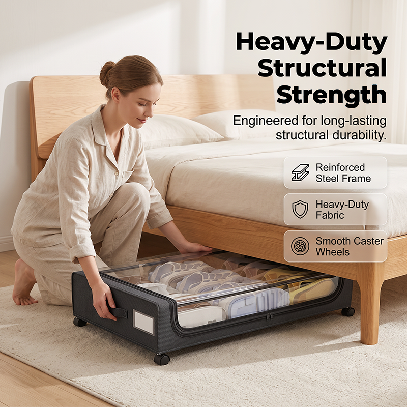 Large-Capacity Underbed Storage Cart