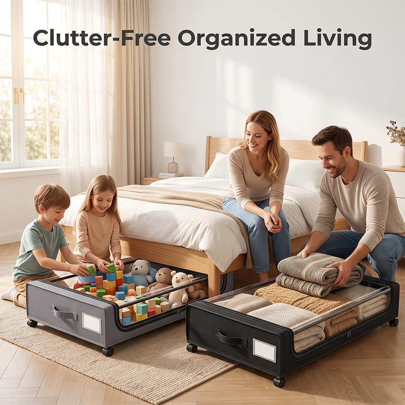 Large-Capacity Underbed Storage Cart