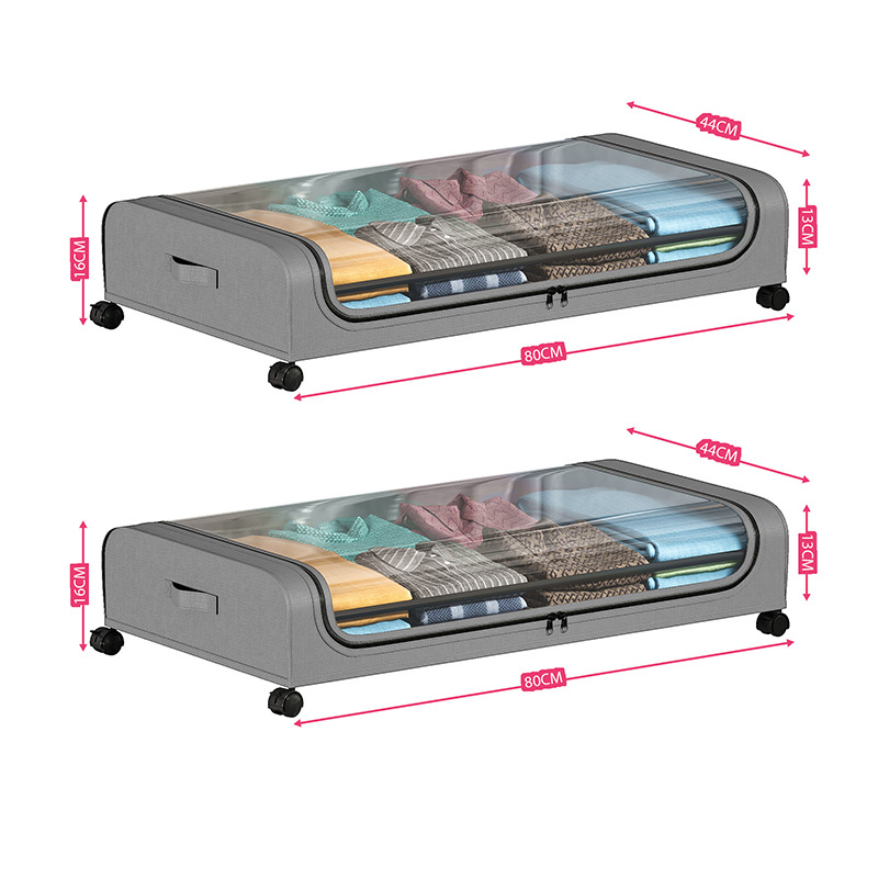 Large-Capacity Underbed Storage Cart