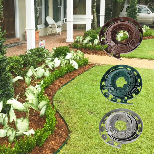 🏡 50% DE RÉDUCTION! 🌿 Bordure de Jardin 10m avec 30 Piquets – PE durable, découpe facile & pose rapide – Idéale pour délimiter pelouses & massifs 🌱