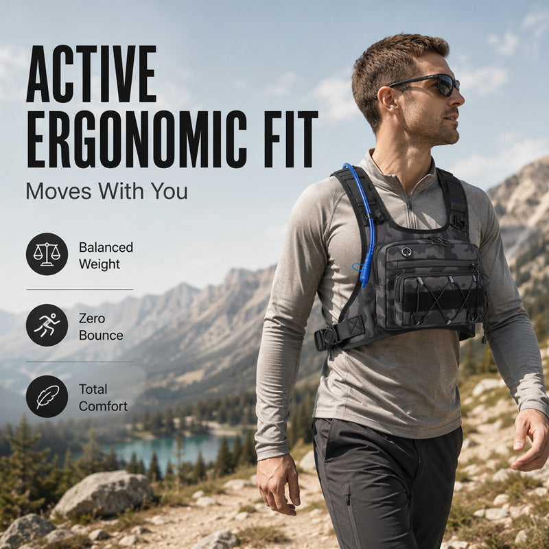 🔥Promotion exceptionnelle : 58 % de réduction🔥 Lot de gilets de cyclisme avant et arrière pour homme – Compatible avec un système d'hydratation, 3 L de capacité de rangement, maille respirante 🏃