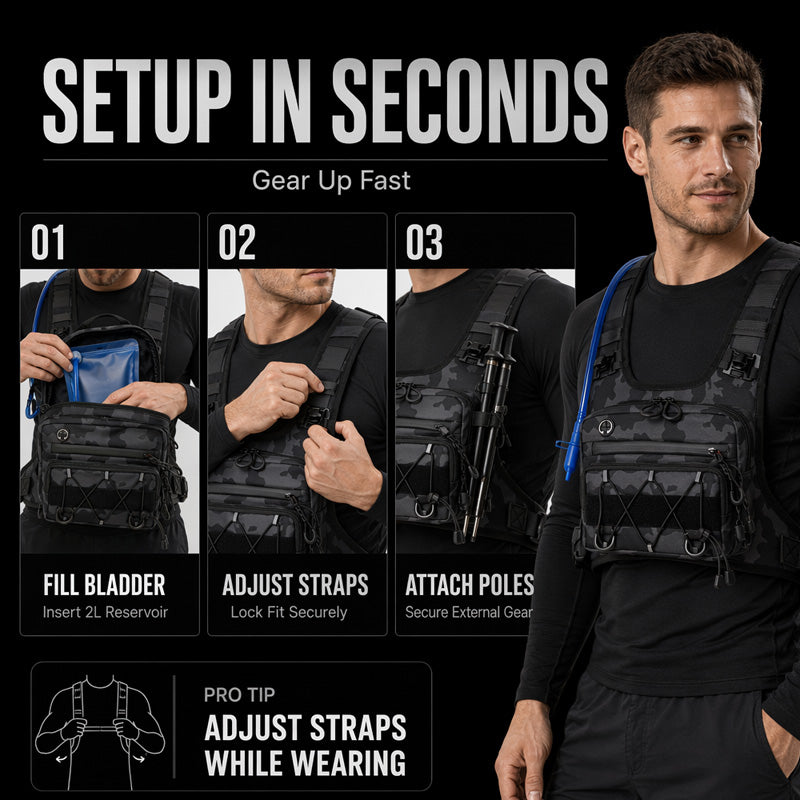 🔥Promotion exceptionnelle : 58 % de réduction🔥 Lot de gilets de cyclisme avant et arrière pour homme – Compatible avec un système d'hydratation, 3 L de capacité de rangement, maille respirante 🏃