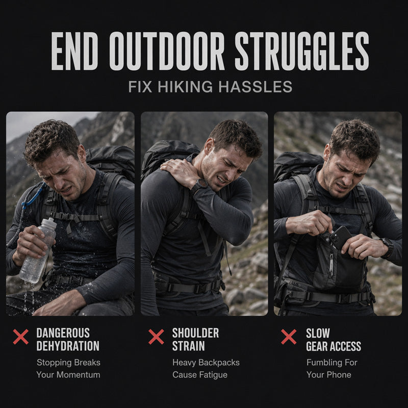 🔥Promotion exceptionnelle : 58 % de réduction🔥 Lot de gilets de cyclisme avant et arrière pour homme – Compatible avec un système d'hydratation, 3 L de capacité de rangement, maille respirante 🏃