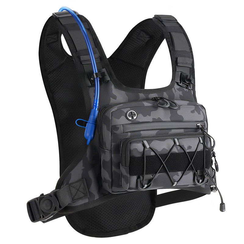 🔥Promotion exceptionnelle : 58 % de réduction🔥 Lot de gilets de cyclisme avant et arrière pour homme – Compatible avec un système d'hydratation, 3 L de capacité de rangement, maille respirante 🏃