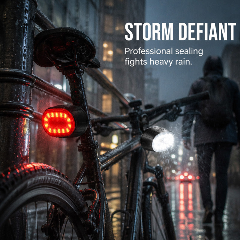 🔋🌊 50k+ vendus · Lampes vélo USB étanches – Autonomie longue, multi-modes, résistent à la pluie et aux éclaboussures, l’équipement indispensable des cyclistes quotidiens 🌙🚲