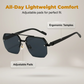 🕶️ 50% DE RÉDUCTION ! ✨ Lunettes de Soleil Géométriques – Métal+PC & Polycarbonate – UV400 & Look Audacieux for Streetwear
