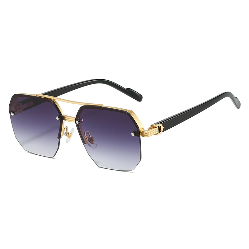 🕶️ 50% DE RÉDUCTION ! ✨ Lunettes de Soleil Géométriques – Métal+PC & Polycarbonate – UV400 & Look Audacieux for Streetwear