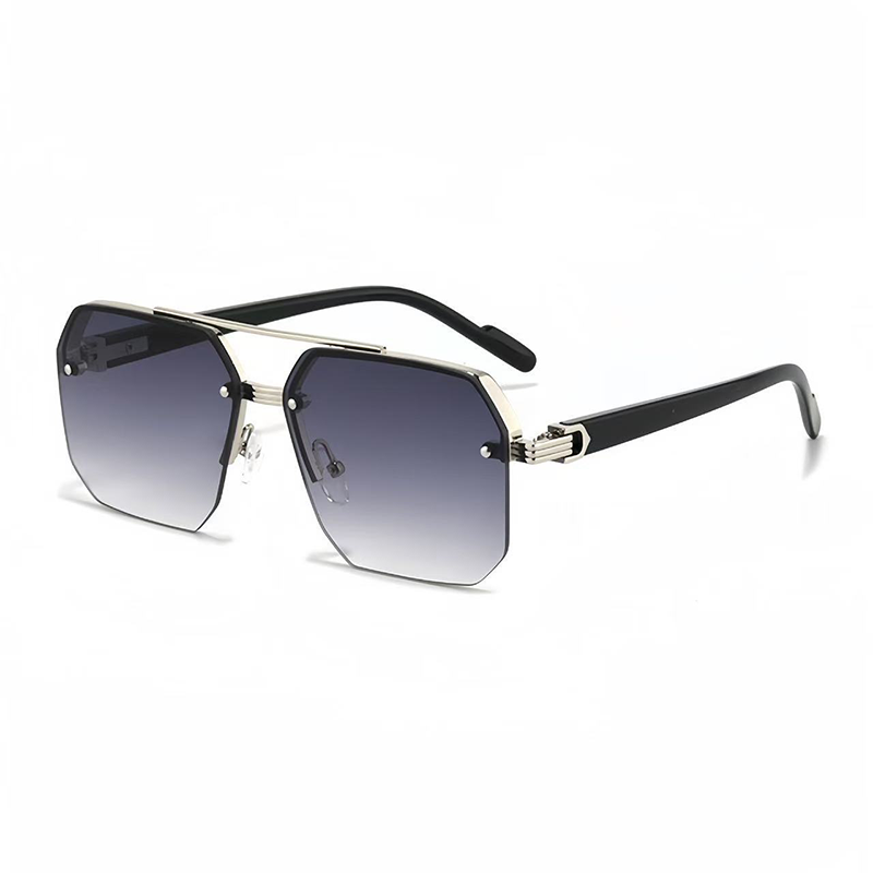🕶️ 50% DE RÉDUCTION ! ✨ Lunettes de Soleil Géométriques – Métal+PC & Polycarbonate – UV400 & Look Audacieux for Streetwear