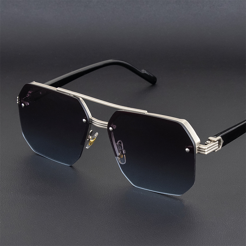 🕶️ 50% DE RÉDUCTION ! ✨ Lunettes de Soleil Géométriques – Métal+PC & Polycarbonate – UV400 & Look Audacieux for Streetwear
