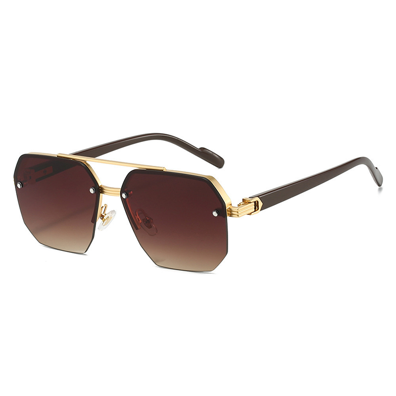 🕶️ 50% DE RÉDUCTION ! ✨ Lunettes de Soleil Géométriques – Métal+PC & Polycarbonate – UV400 & Look Audacieux for Streetwear