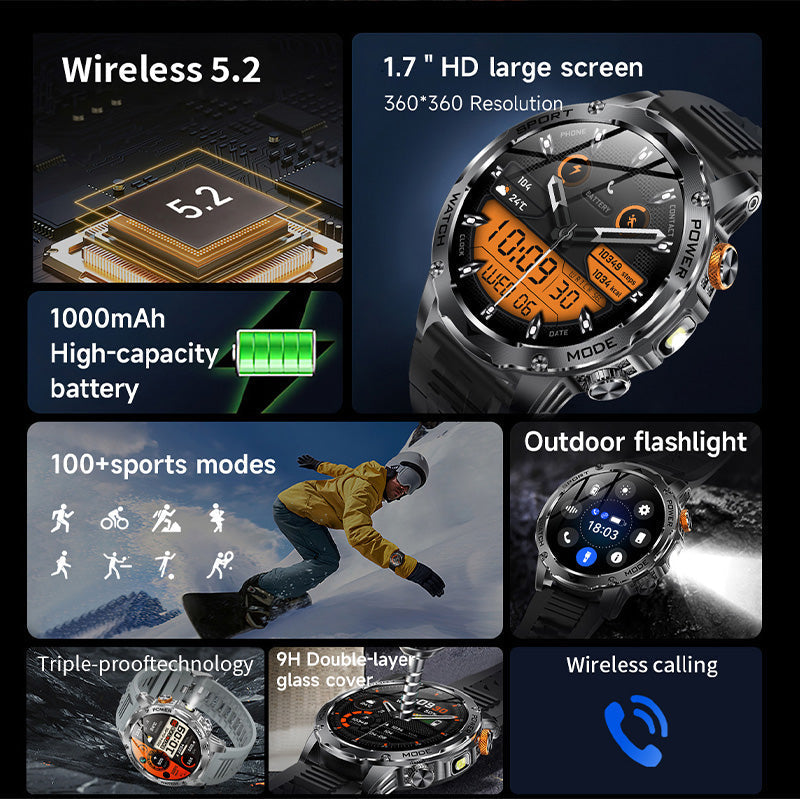 ⌚ PROMO LIMITÉE 50% DE RÉDUCTION ! ✨ Montre Connectée Bluetooth Sport – Autonomie Longue, Multisport, Pratique ✨
