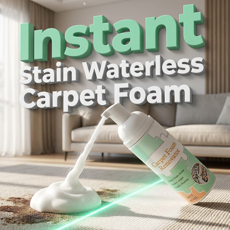 🔥 1 achetés 1 offerts 🎁Mousse détachante sans eau pour tapis avec serviette