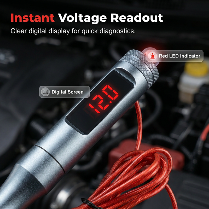 🚗 50% DE RÉDUCTION ! 🔧 Stylo Testeur Circuit Auto Numérique – Acier Allié & Cuivre – 4,5-36 V & Écran LCD for Diagnostic