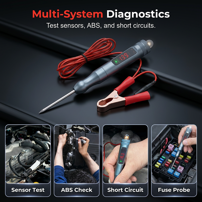 🚗 50% DE RÉDUCTION ! 🔧 Stylo Testeur Circuit Auto Numérique – Acier Allié & Cuivre – 4,5-36 V & Écran LCD for Diagnostic