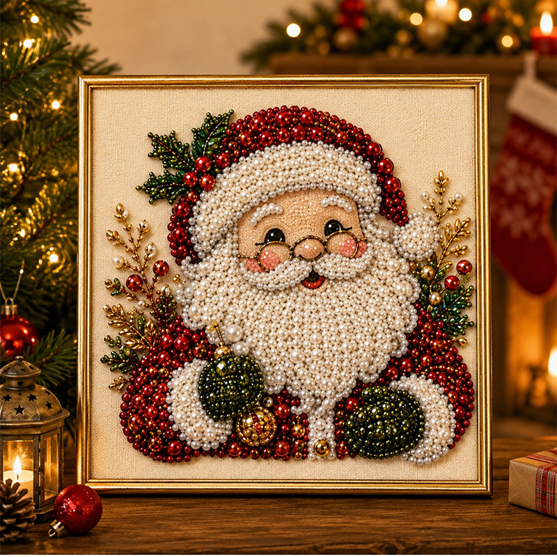 🧘 Therapeutic Christmas Pearl Painting Kit — Relaxing Mindful Craft Activity