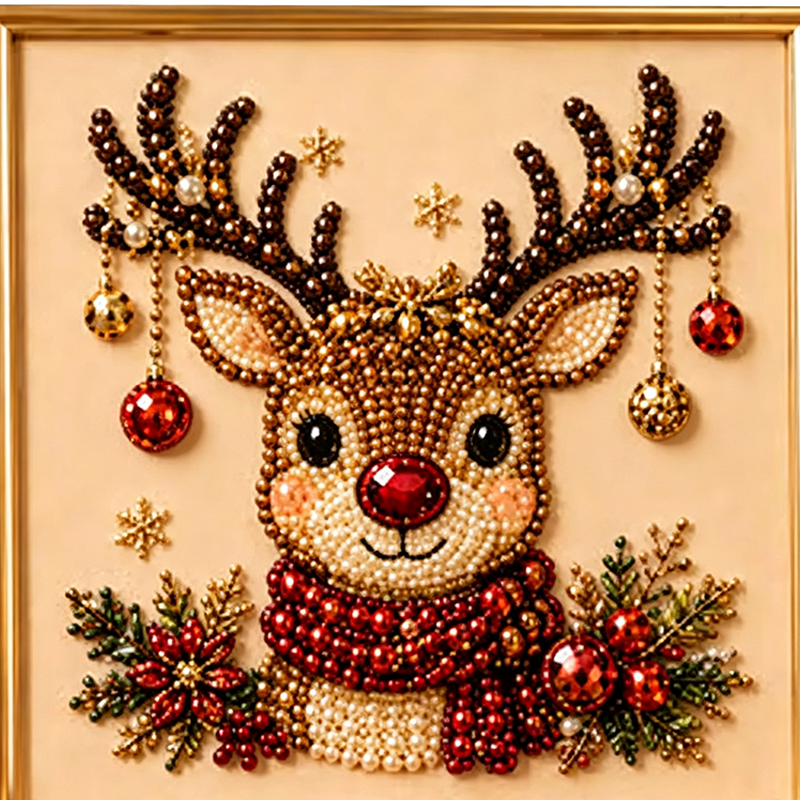 🧘 Therapeutic Christmas Pearl Painting Kit — Relaxing Mindful Craft Activity