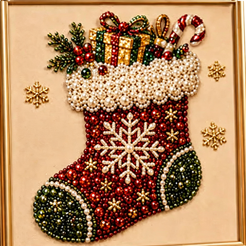 🧘 Therapeutic Christmas Pearl Painting Kit — Relaxing Mindful Craft Activity