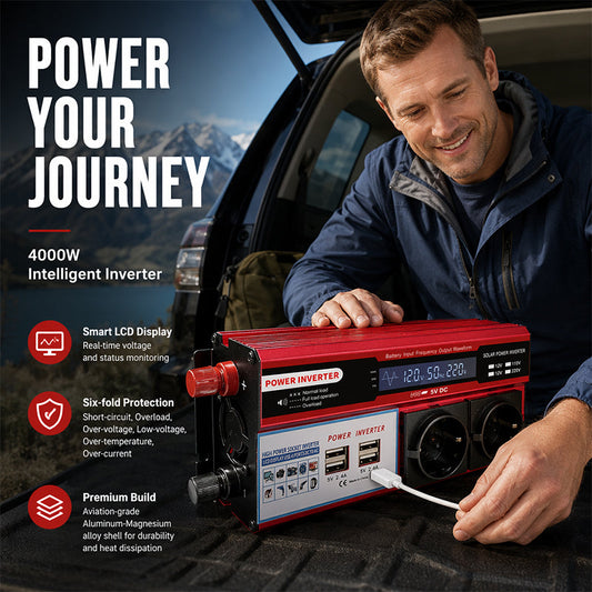 ⚡Onduleur de Voiture Haute Puissance 12V vers 230V