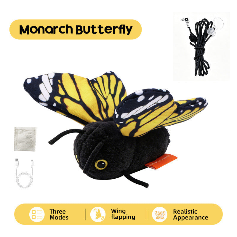 🏠🐈-50% DE RÉDUCTION ! 🦋 Papillon intelligent anti-ennui pour chat, déclenché par le mouvement avec un vol ultra réaliste, votre compagnon idéal pour divertir votre félin pendant vos absences ⏰🐱