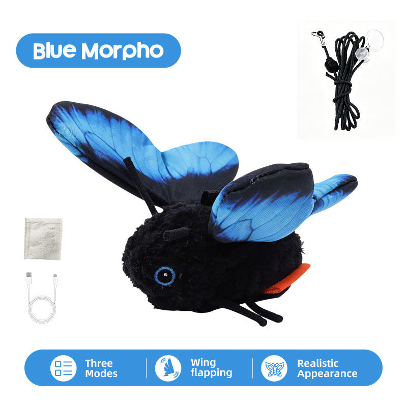 🏠🐈-50% DE RÉDUCTION ! 🦋 Papillon intelligent anti-ennui pour chat, déclenché par le mouvement avec un vol ultra réaliste, votre compagnon idéal pour divertir votre félin pendant vos absences ⏰🐱
