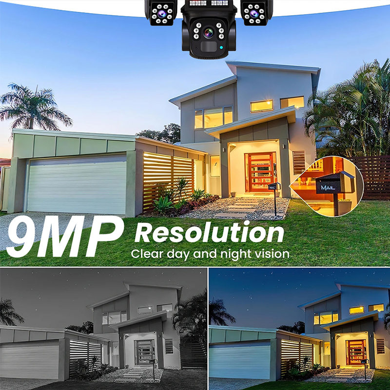 📹✨ PROMO FLASH : 50% DE RÉDUCTION ! Caméra de Surveillance Solaire Sans Fil 3 Objectifs – Vision 3 Écrans Simultanés & Panneau Solaire Intégré for une Protection 360° Sans Angle Mort IP66 ✨