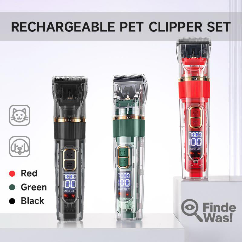 🐶✂️ -50% ! 🏡 Tondeuse Silencieuse pour Animaux – Titane-Céramique + ABS – Rechargeable & 1200 mAh – pour Chats & Chiens