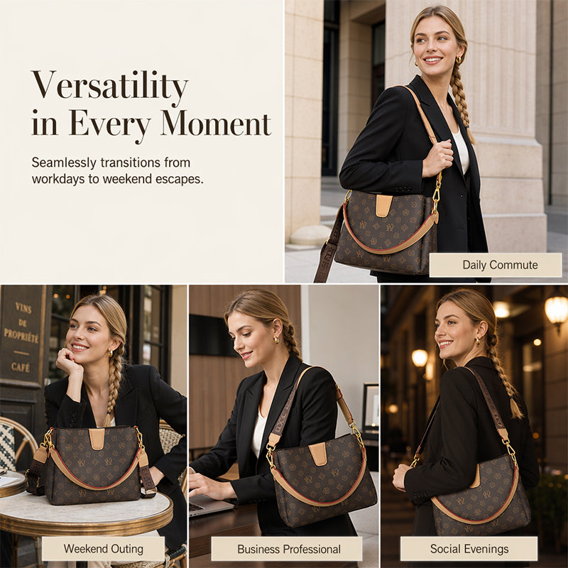 🎉 2026 Soldes — Plus de 31 000 vendus ! 💞 Sac seau chic femme – PU monogramme vintage
