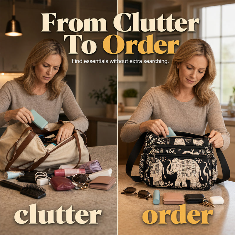 👜🌸 -50% ! 🧳 Sac Bandoulière Nylon Voyage – Multi-poches, Fermeture Sécurisée & Format Compact – Idéal pour le Quotidien & les Escapades